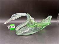 Sooner Glass Art Glass Swan