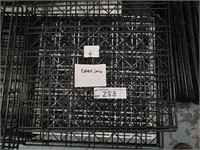4 Black Steel Glass Dishwasher Racks 500mm x 500mm