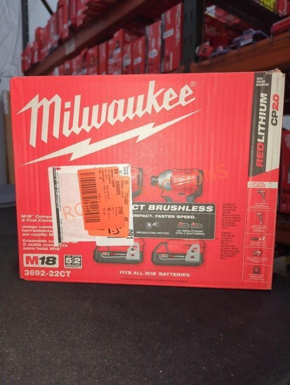 Milwaukee M18 Compact 2-Tool Combo Kit