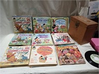 45 rpm Story Book records most are Disney plus a