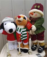 Christmas decor, snoopy, Rudolph and more