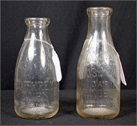 Glass Milk Bottles, Humphreys & Rouse Brothers