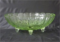 Indiana Glass Centerpiece Bowl in Fruit Green