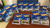12 Hot Wheels New on card. This lot includes 1-4