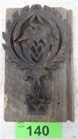 Cast Iron Trivet on Wood Board