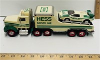 Hess Gasoline Trailer Truck + Race Car Toy