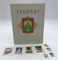 Baseball Legends Mints Set Stamps & Album