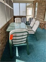 7-pc. patio table & chairs