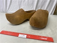 Pair of Vintage Wooden Shoes - Holland