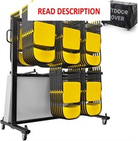 Folding Table and Chairs Cart - 84 Chairs