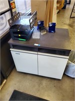 Metal Cabinet with Office Supplies included