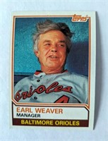 1983 Topps Earl Weaver Card #426
