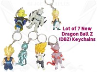 7 Dragon Ball Z DBZ PVC Rubber Key Chains 4F3