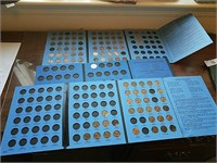 (3) Coin Collector Books- Partial Filled