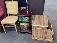 Wood Chair, Golf Stand, End Table