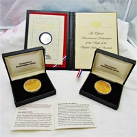 3 Commemorative Coins, Sterling Silver Bicent +