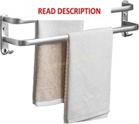 Silver Double Towel Rail  50cm  Aluminum