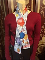 NWT Louis Vuitton Silk ReversibleTwirly PurseScarf