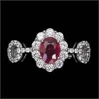 Natural Pigeon Blood Red Ruby Ring