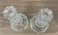 Waterford Crystal Candle Holders 8" TALL