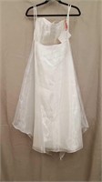 Jessica McClintock White Dress with Under Skirt-