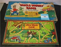 2 vintage Uncle Wiggly Board Games, '37 + '49