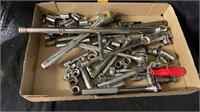 Assorted socket wrenches