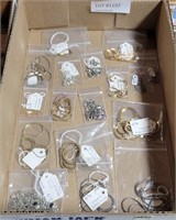 FLAT OF ASSORTED METAL COSTUME JEWELRY