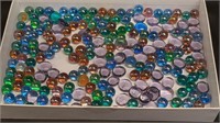 Colored & Flat Marbles (lot 3). - VD