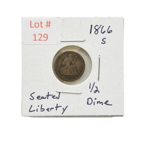 1866-S Seated Liberty Half Dime