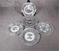 Group of 5 Spode Archive Collection 9" Plates