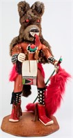 Large Vintage Wolf Kachina Doll