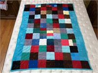 Handmade Quilt #21 Solid Color Patchwork Pattern