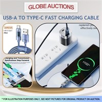 USB-A TO TYPE-C CHARGING CABLE W/ DIGITAL DISPLAY