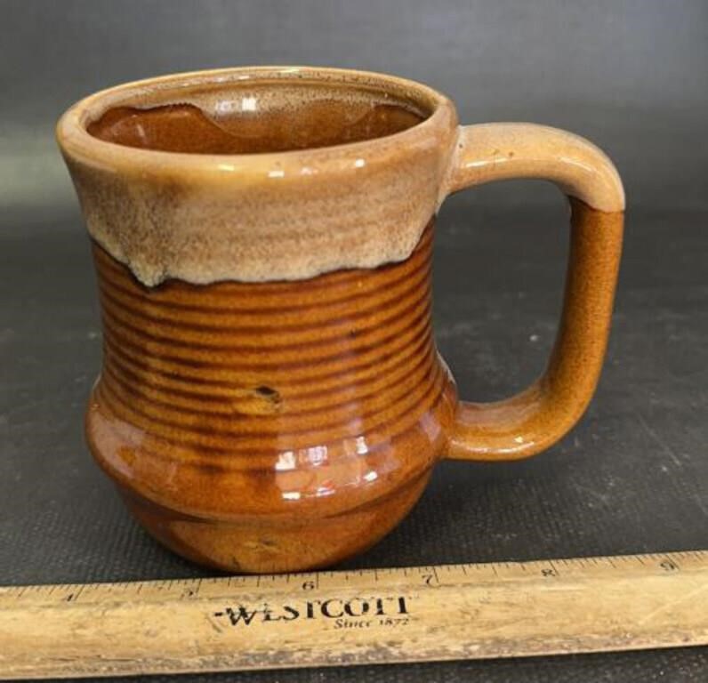 VINTAGE STONEWARE COFFEE/TEA CUP