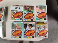 6 Sealed 1981 Topps NFL trading card packs