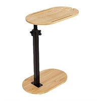 Fashion Side Table C Shape End Table Solid Wood