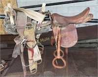 English saddle & saw buck pack saddle