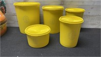 Vintage 5 Piece Tupperware Containers
