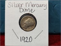1920 Silver Mercury Dime