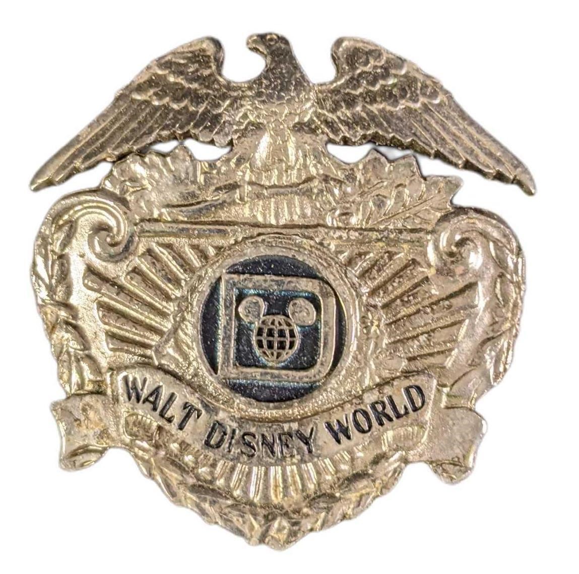 Vintage 1970s Walt Disney World Security Badge