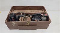 Craftsman drill and jigsaw in wooden case
