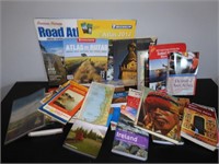 Large Lot of Travel Related Books & Maps
