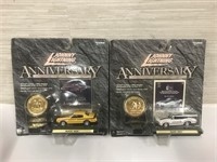 2 New Johnny Lightning Anniversary Cars
