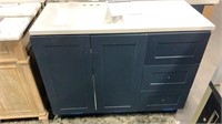 42” DARK NAVY BLUE  MAYFIELD CABINET WITH  ONE