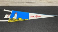 Vintage New Minas Pennant Banner 21"