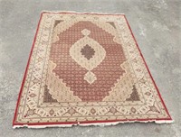 Hand Stitched Rug Made In India 76"×116"