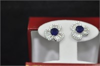 3.48ct sapphire earrings