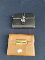 Lot Of 2 Coach Leather Ladies Wallets Real?