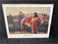 Framed Tom Darro poster print Native American